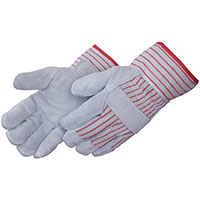 Starched Cuff Leather Palm Gloves