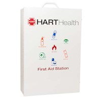 HART 4 Shelf Metal First Aid Cabinets with Pouch