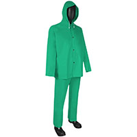 DuraWear™ Polyvinyl Chloride (PVC)/Nylon/Polyvinyl Chloride (PVC) 2-Piece Green Acid Suits