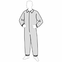 PureGard™ Elastic Wrists and Ankles Coveralls with Collar