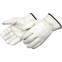 Economy Grain Cowhide Leather Driver Gloves with Keystone Thumb