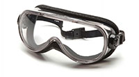 Clear H2X Anti-Fog Top Shelf Chemical Splash Goggles with Foam Padding