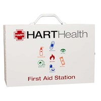 HART 2 Shelf Metal First Aid Cabinets with Door Pouch