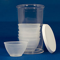 One-piece Molded Plastic Eye Cups
