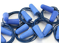 DuraPlugs™ Metal Detectable Corded Single Use Disposable Foam Earplugs