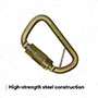 3M™ DBI-SALA® Rollgliss™ Technical Rescue Offset D Fall Arrest Carabiners with Captive Eye - 3