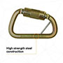 3M™ DBI-SALA® Rollgliss™ Technical Rescue Offset D Fall Arrest Carabiners with Captive Eye - 5
