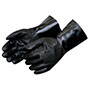 14 Inch (in) Gauntlet Length Rough Finish Black Polyvinylchloride (PVC) Gloves