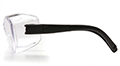 OTS® Protective Eyewear with Clear H2X Anti-Fog Lens and Black Temples - 3