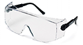 Defiant® Jumbo Size Protective Eyewear with Clear Lens and Black Temples